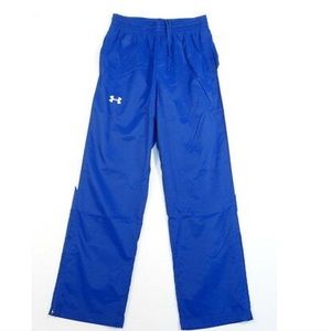 Under Armour Blue and White Loose Fit Track Pants Size Small
